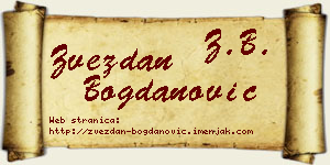 Zvezdan Bogdanović vizit kartica